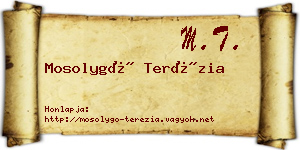 Mosolygó Terézia névjegykártya