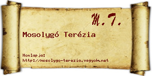 Mosolygó Terézia névjegykártya