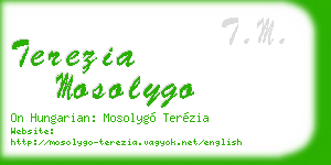 terezia mosolygo business card